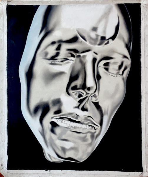 Silver Mask Painting